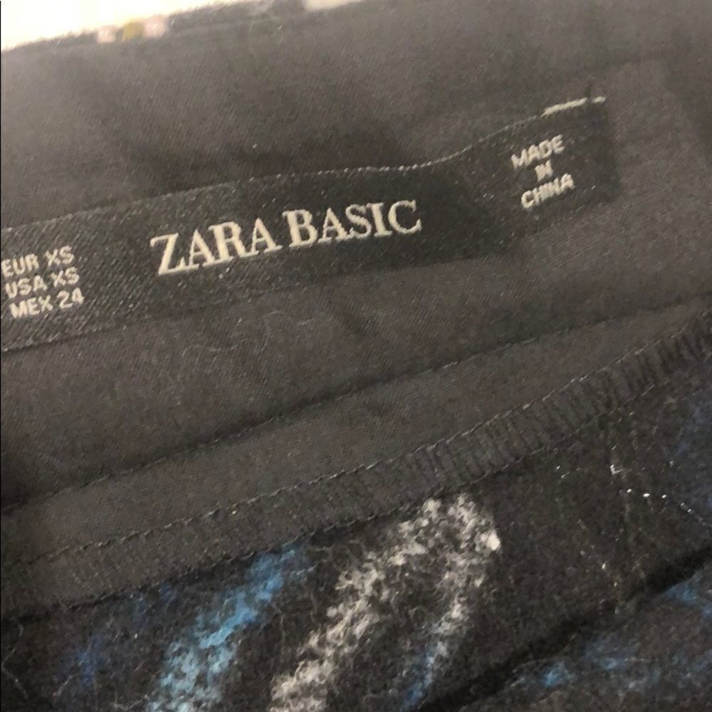 NWOT Zara Multi Color Stitch Mini Skirt - Picture 6 of 6
